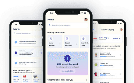 Manilla app showing price comparisons across stores